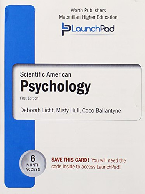 LaunchPad for Licht's Scientific American: Psychology (Six Month Access)