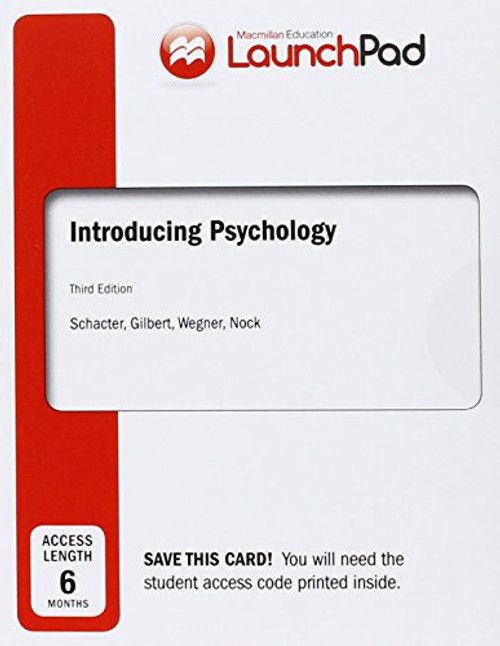 LaunchPad for Introducing Psychology (Six Month Access)