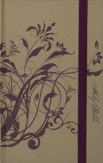 NIV, Thinline Craft Collection Bible, Hardcover, Tan/Purple, Red Letter Edition