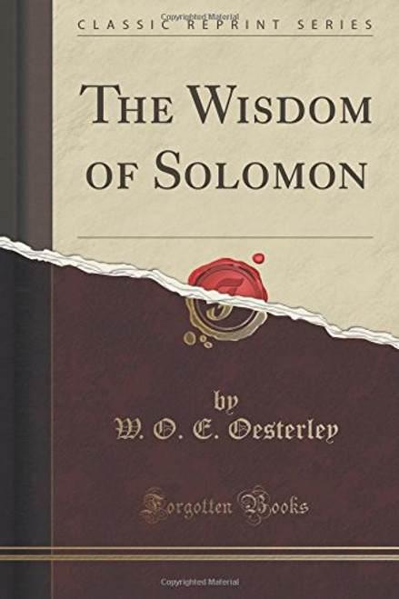 The Wisdom of Solomon (Classic Reprint)