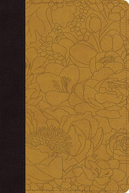 ESV Personal Reference Bible (TruTone, Coffee/Goldenrod, Bouquet Design)