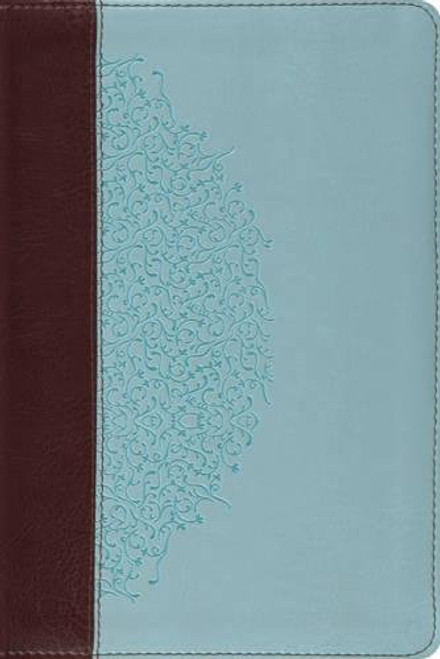 ESV Study Bible, Personal Size (TruTone, Chocolate/Blue, Ivy Design) (Esv Bibles)