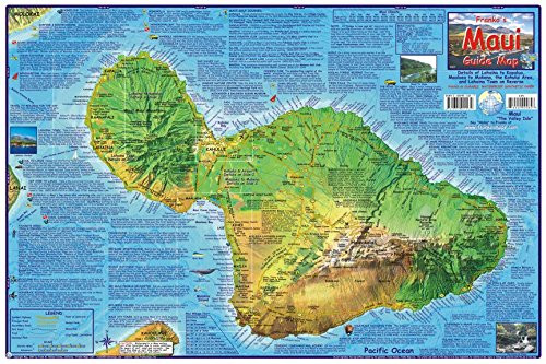 Maui Hawaii Adventure Map Franko Maps Laminated Poster