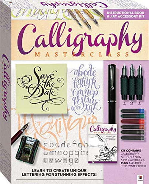 Calligraphy Master Class Kit and Book: Learn to Create Unique Lettering for Stunning Effects!