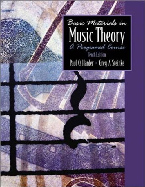 Basic Materials in Music Theory: A Programmed Course, 10th Edition (Book Only)