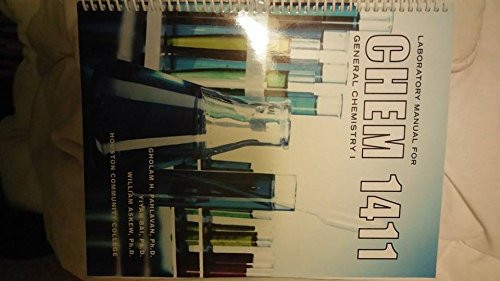 Laboratory Manual for Chem 1411 General Chemistry 1