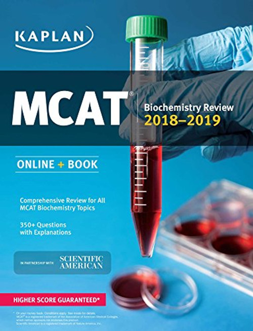 MCAT Biochemistry Review 2018-2019: Online + Book (Kaplan Test Prep)