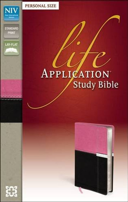 NIV, Life Application Study Bible, Personal Size, Imitation Leather, Pink/Brown