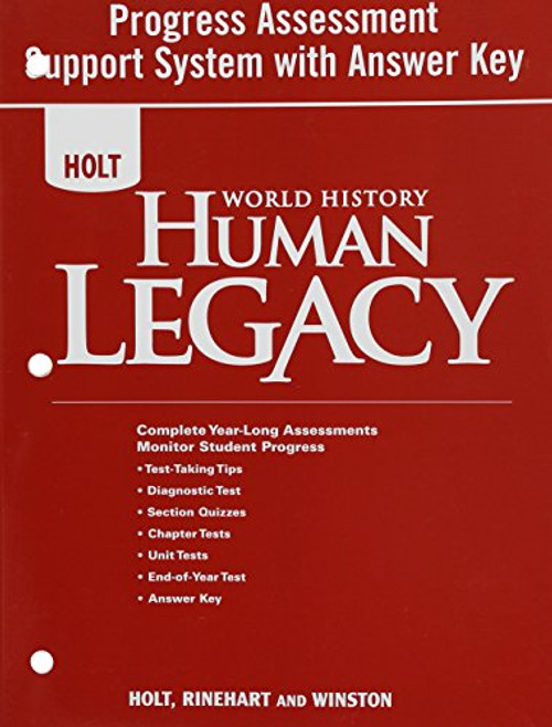World History: Human Legacy: Progress Assessment Support System With Answer Key