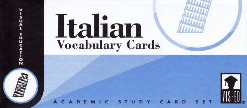 Italian Vocabulary Cards: Academic Study Card Set