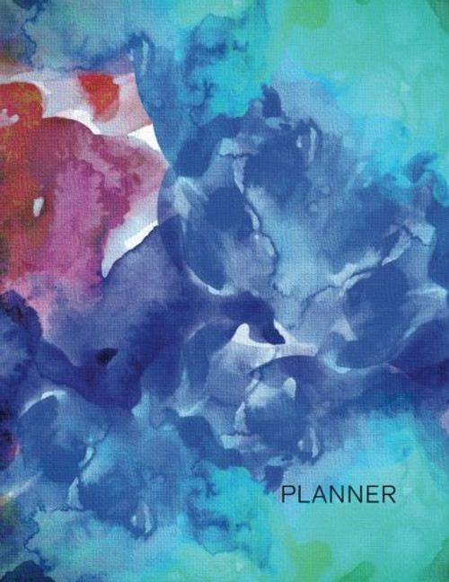 Planner: 8.5 x 11 Daily No Date Undated Non dated Daily Weekly Planner Watercolor Journal Organizer To-Do List Book Teacher Large Print Volume 4 ... Weekly Large Print Planner Watercolor Series)