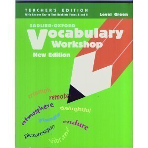 Vocabulary Workshop, Level Green, Teacher's Edition