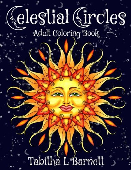 Celestial Circles: Sun, Moon, Stars and planets Mandala Coloring Book