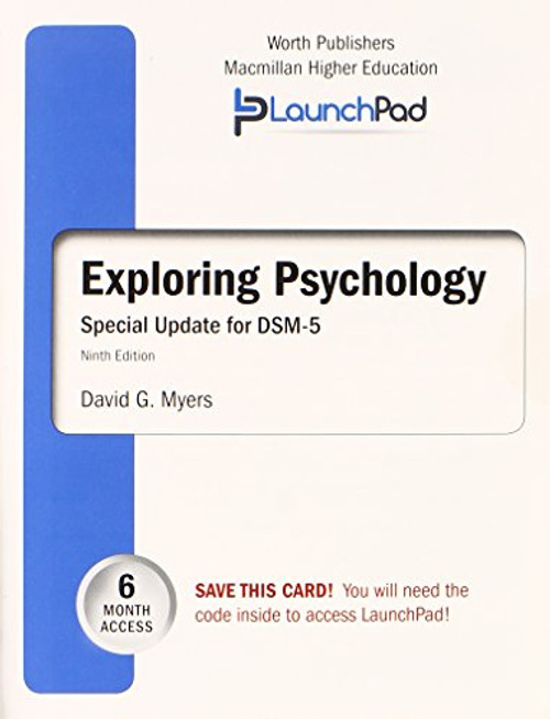 LaunchPad for Myers' Exploring Psychology with DSM5 Update (Six Month Access)