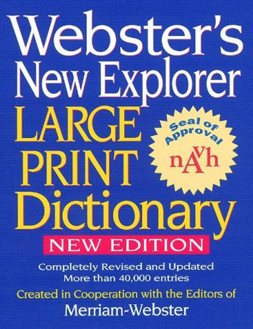 Webster's New Explorer Large Print Dictionary