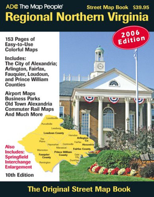 ADC The Map People Regional Northern Virginia: Steet Map Book (American Map Regional Street Atlas: Northern Virginia)