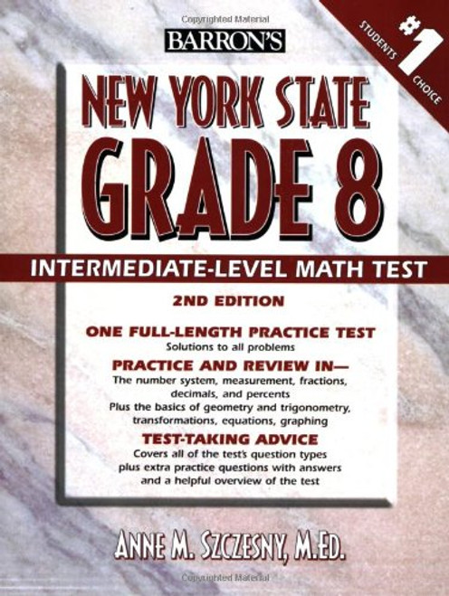 Barron's New York State Grade 8 Math Test (Barron's Educational Series)