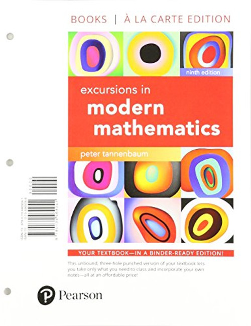 Excursions in Modern Mathematics, Books a la carte edition (9th Edition)