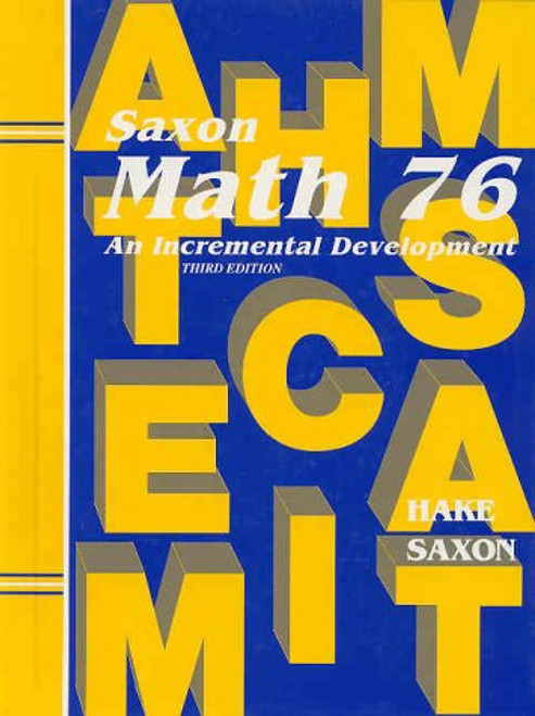 Saxon Math 7/6: Student Edition 2002