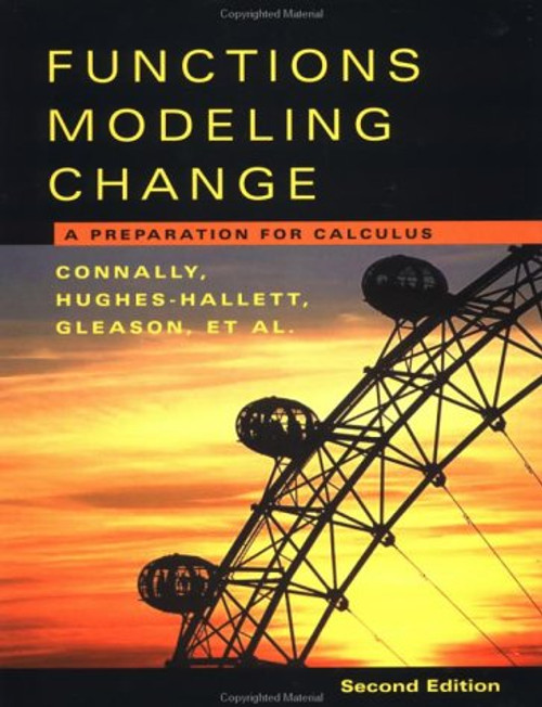 Functions Modeling Change :A Preparation For Calculus