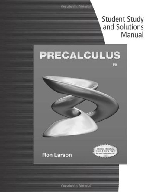 Student Solutions Manual for Larson's Precalculus, 9th