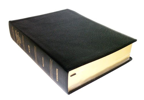 NASB - Black Bonded Leather - Regular Size - Thompson Chain Reference Bible (016090)