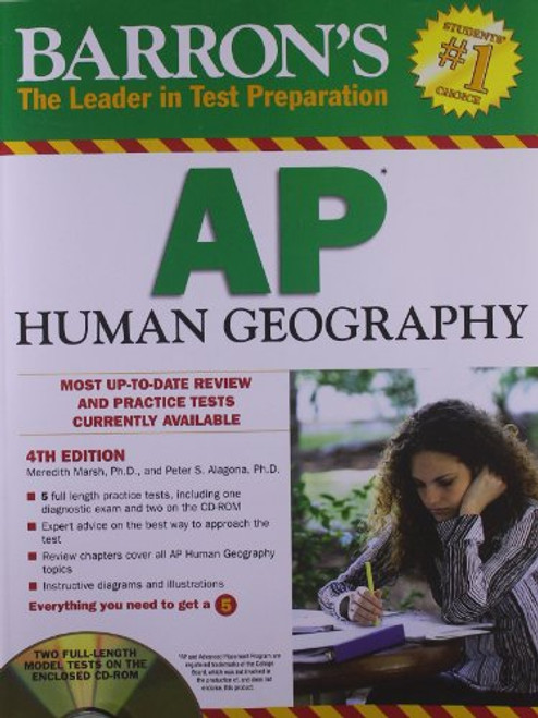 Barron's AP Human Geography with CD-ROM, 4th Edition (Barron's Study Guides)