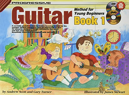 CP18322 - Guitar Method for Young Beginners Bk 1 Bk&CD&DVD (Progressive Young Beginners)