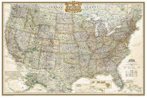United States Executive [Poster Size and Tubed] (National Geographic Reference Map)