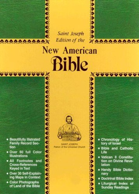 The New American Bible: Burgundy, Simulated Leather, Stained Edges, Saint Joseph Personal Size Edition
