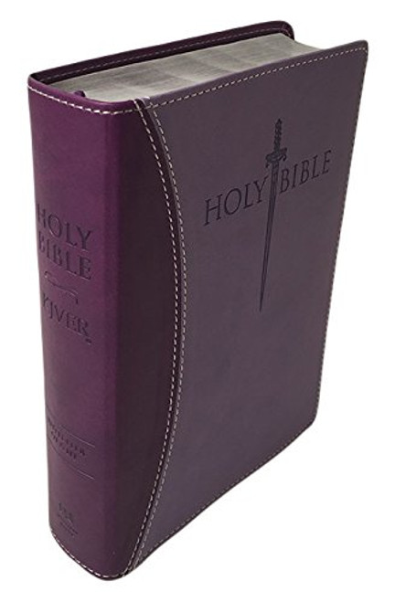 KJVER Sword Study Bible/Personal Size Large Print-Dark Purple/Light Purple Ultrasoft