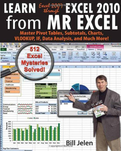 Learn Excel 2007 through Excel 2010 From MrExcel: Master Pivot Tables, Subtotals, Charts, VLOOKUP, IF, Data Analysis and Much More - 512 Excel Mysteries Solved