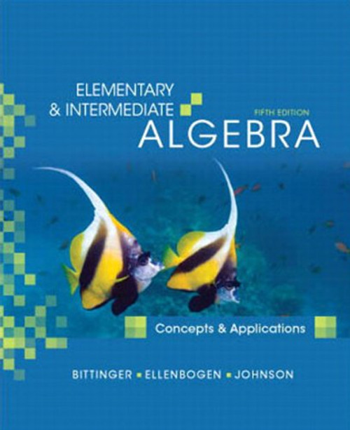 Elementary and Intermediate Algebra: Concepts and Applications, Books a la Carte Edition (5th Edition)