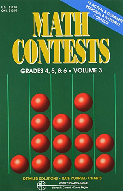 Math Contests, Grades 4, 5 & 6, Vol. 3: School Years 1991-92 Through 1995-96