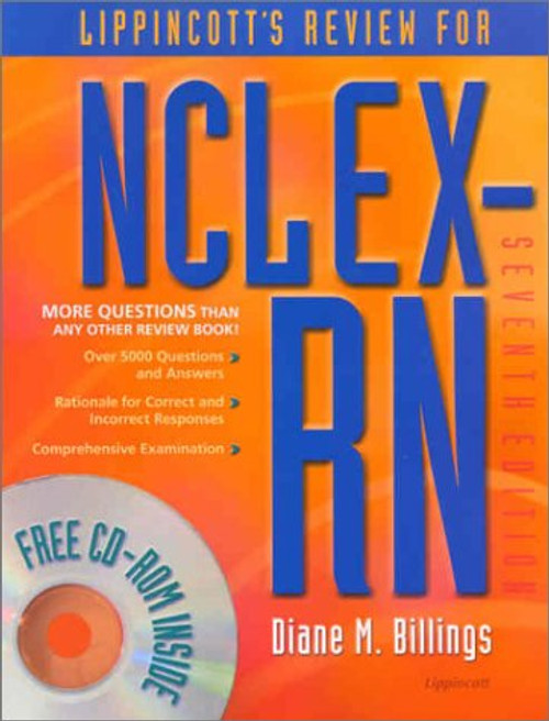 Lippincott's Review for NCLEX-RN (Book with CD-Rom for Windows)