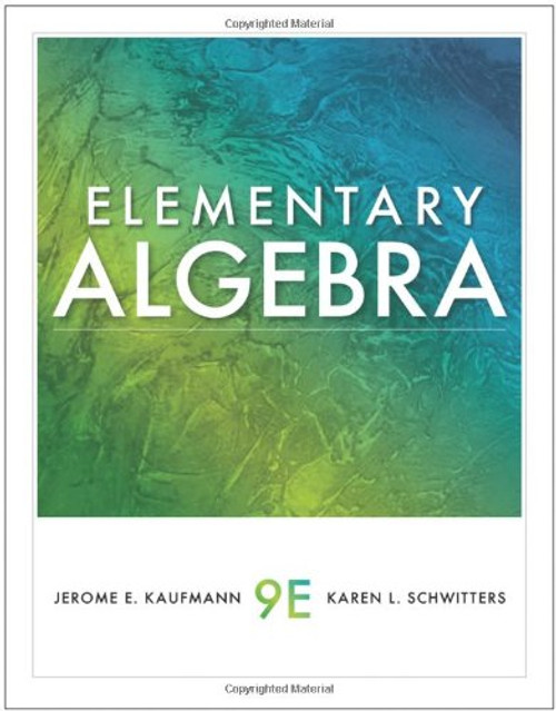 Elementary Algebra (Available 2011 Titles Enhanced Web Assign)