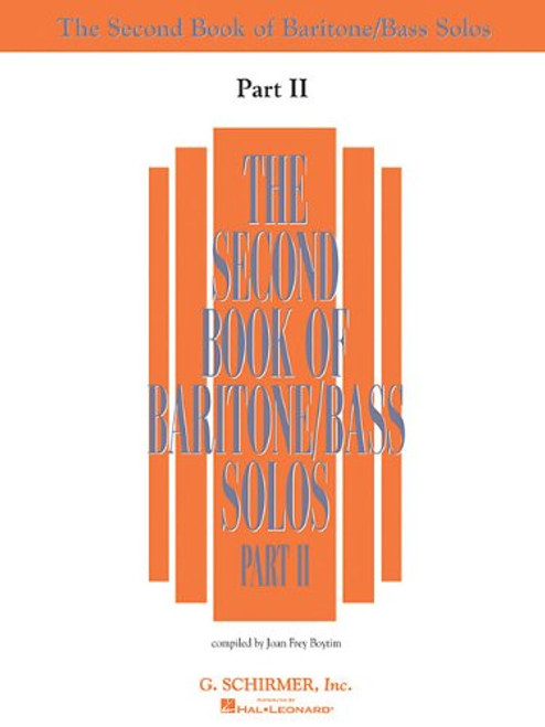 The Second Book of Solos - Part II: Baritone/Bass (Vocal Collection)