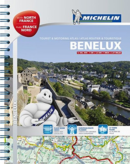 2014 Benelux & North of France Road Atlas (Michelin Atlas)