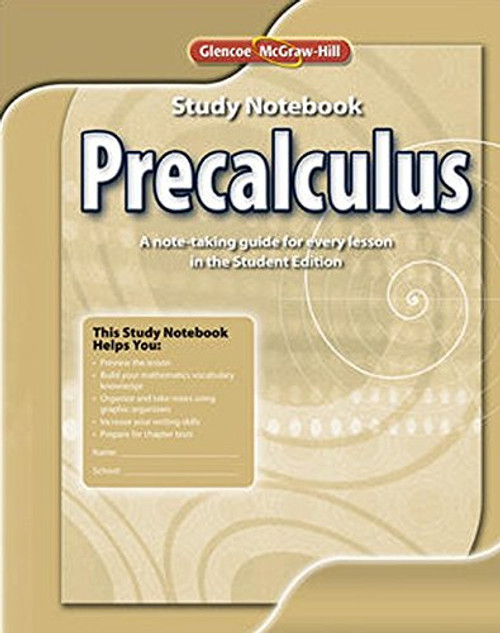 Precalculus, Study Notebook (ADVANCED MATH CONCEPTS)