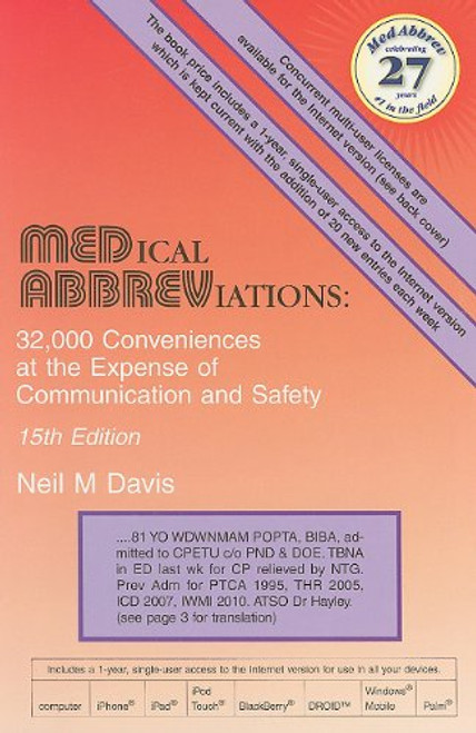 Medical Abbreviations: 32,000 Conveniences at the Expense of Communication and Safety