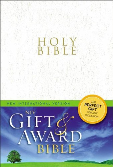 NIV, Gift and Award Bible, Leather-Look, White, Red Letter Edition