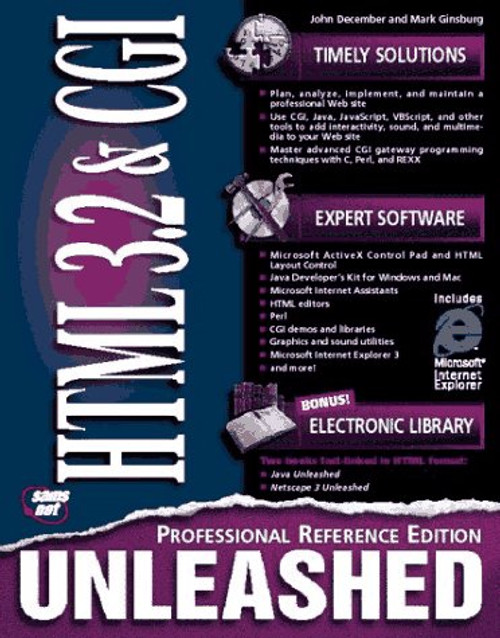 Html 3.2 and Cgi Unleashed: Professional Reference Edition