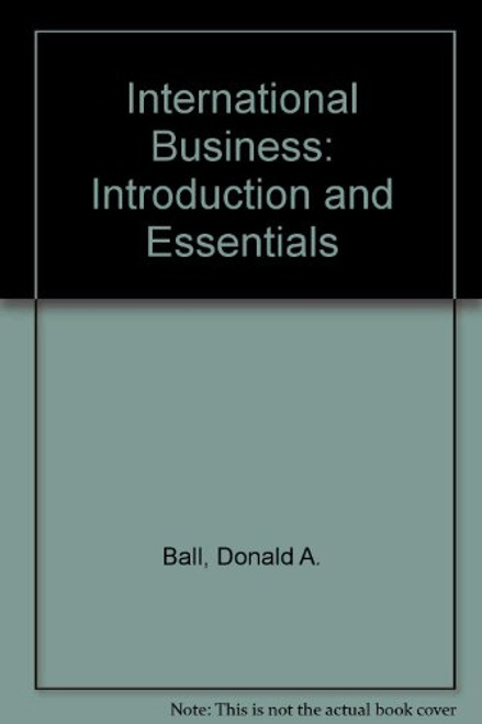 International Business: Introduction and Essentials