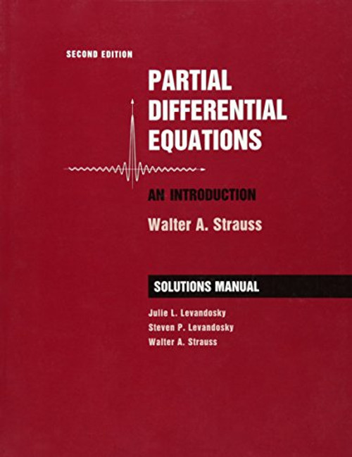 Student Solutions Manual to accompany Partial Differential Equations: An Introduction, 2e