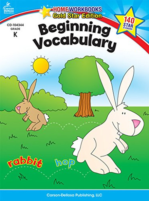 Beginning Vocabulary, Grade K: Gold Star Edition (Home Workbooks)