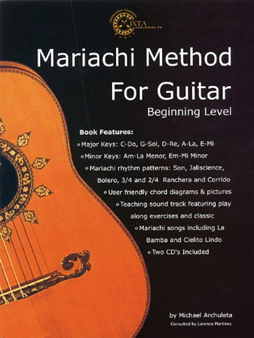 MARIACHI METHOD FOR GUITAR (BOOK/2-CD PACK) - ENGLISH EDITION