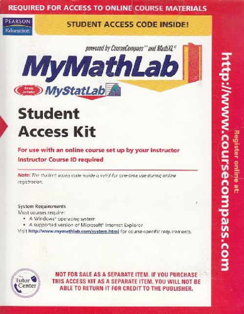 MyMathLab/MyStatLab -- Glue-in Access Card