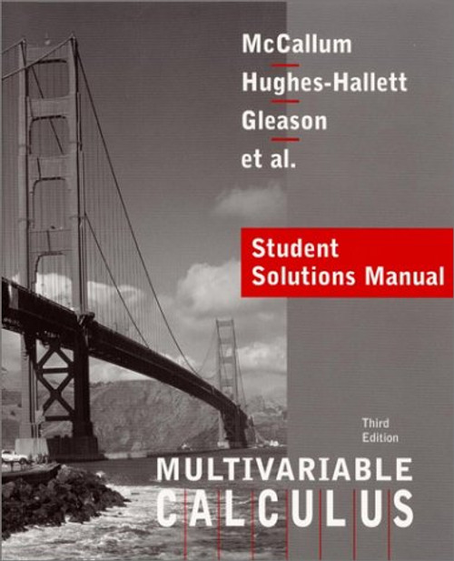Calculus, Multivariable, Student Solutions Manual