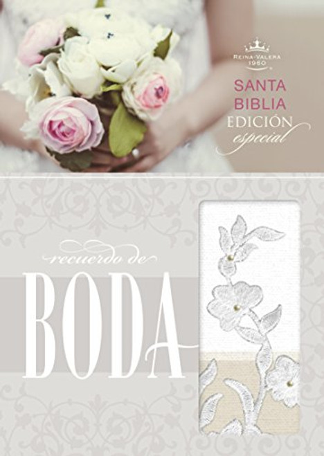 RVR 1960 Biblia Recuerdo de Boda, blanco/lino/encaje smil piel (Spanish Edition)
