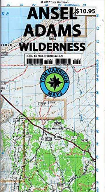 Ansel Adams Wilderness Trail Map (Tom Harrison Maps)